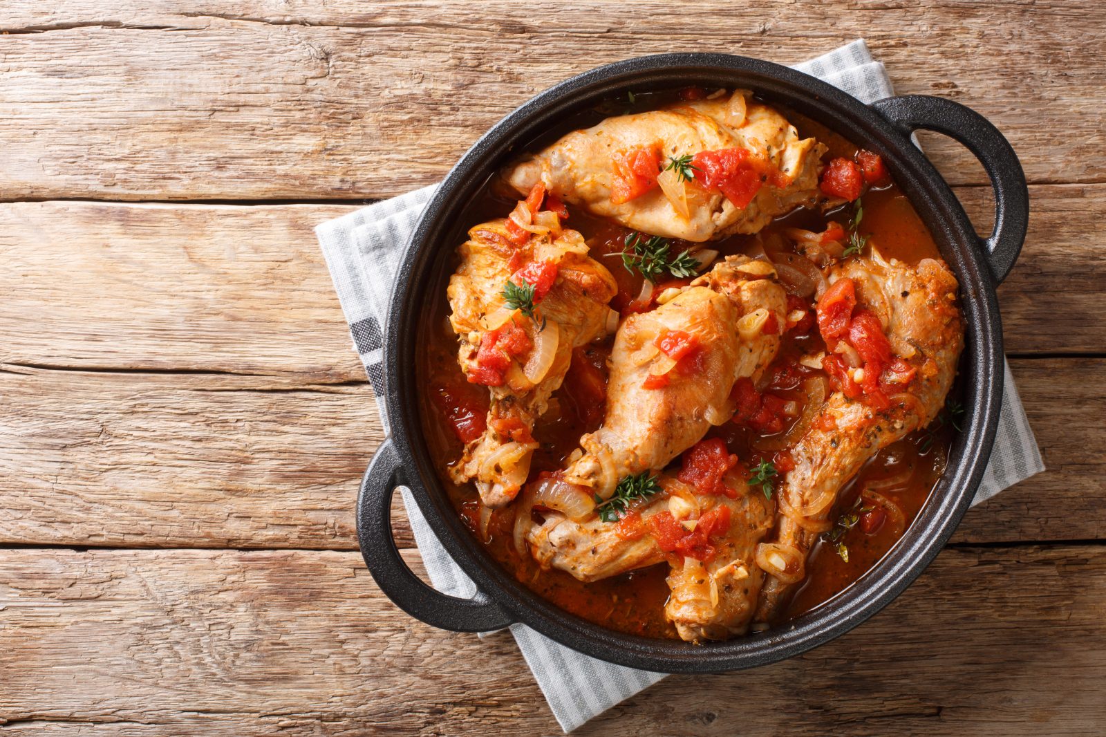 Rabbit with Potatoes and Peppers — prepared dish