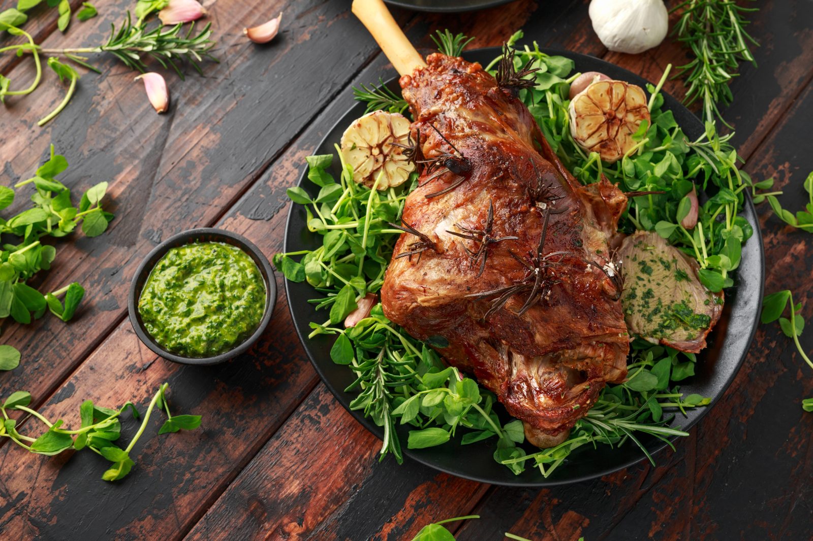 Roman Roasted Lamb — prepared dish