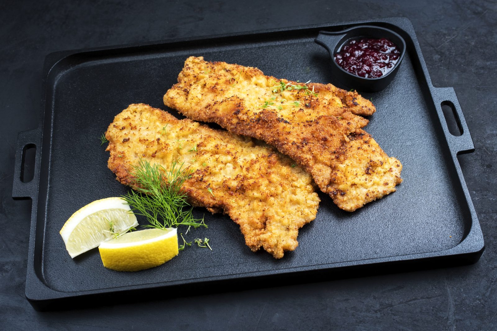 Veal Piccata with Green Peppers — prepared dish