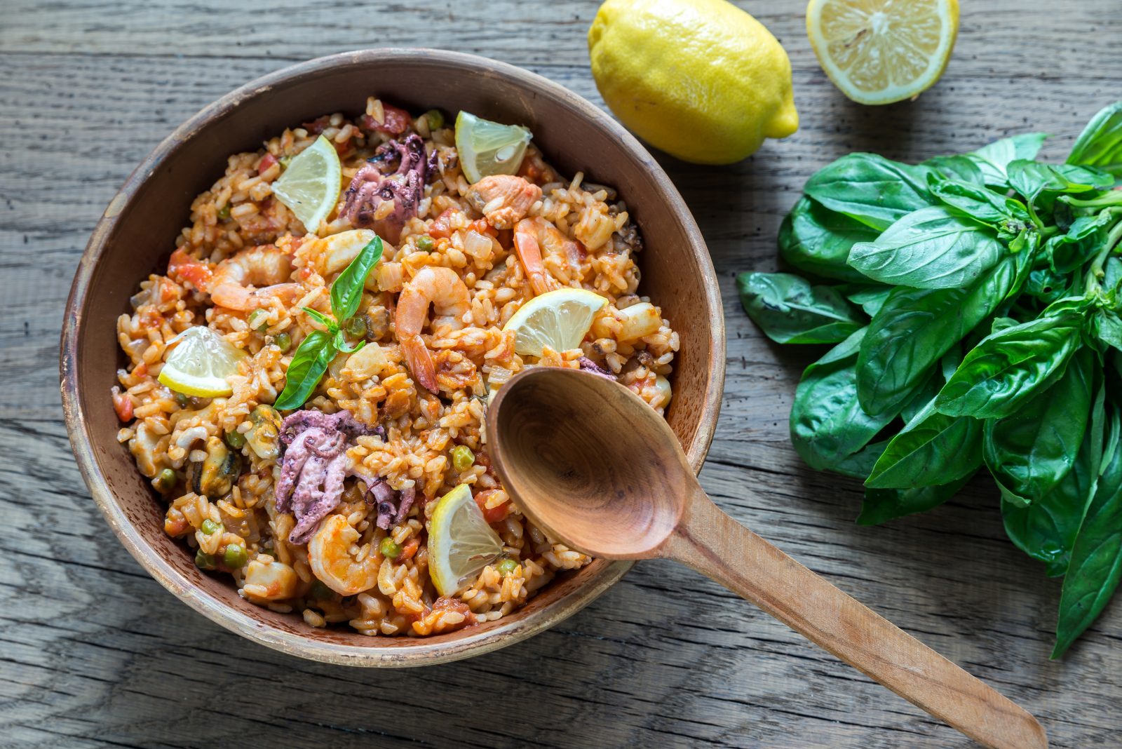 Risotto with Shrimp and Fresh Tomatoes — prepared dish