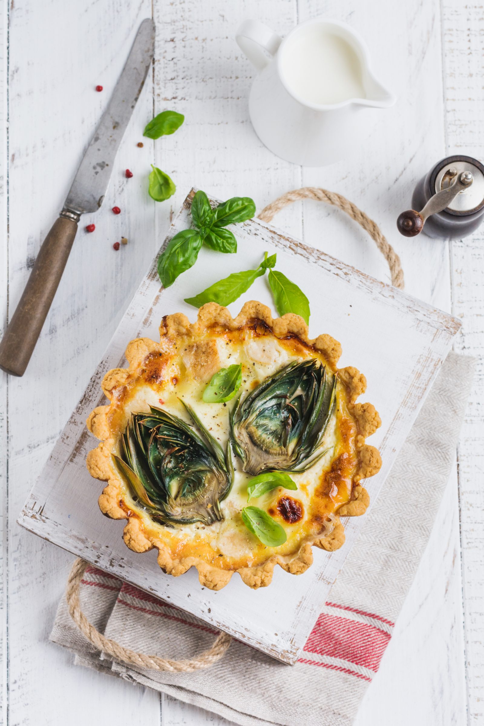 Artichoke Tart — prepared dish