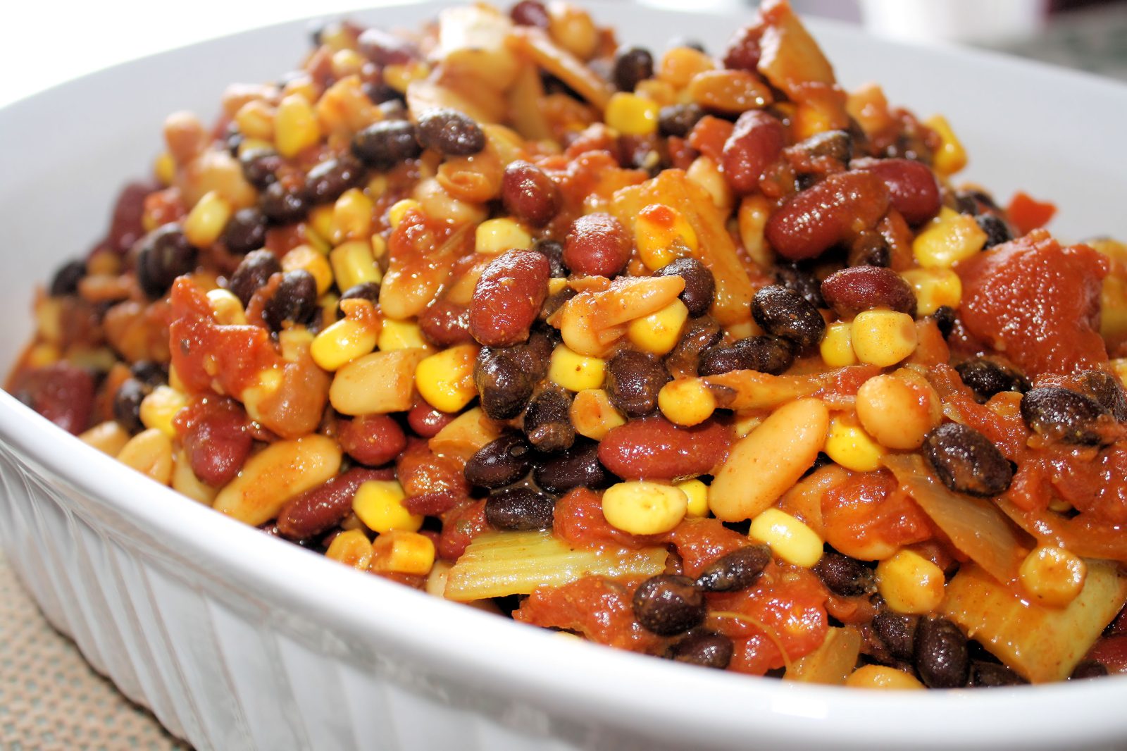 Festive Black Bean Chili — prepared dish