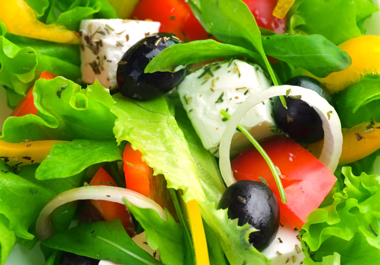 Tomato, Olive and Onion Salad — prepared dish