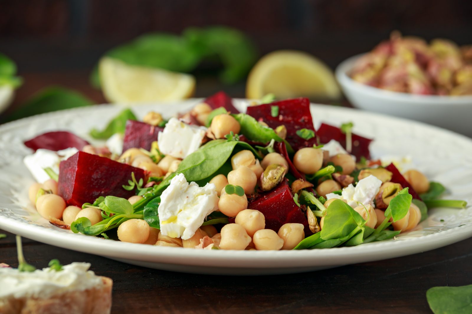 Arugula and Mixed Bean Salad — prepared dish