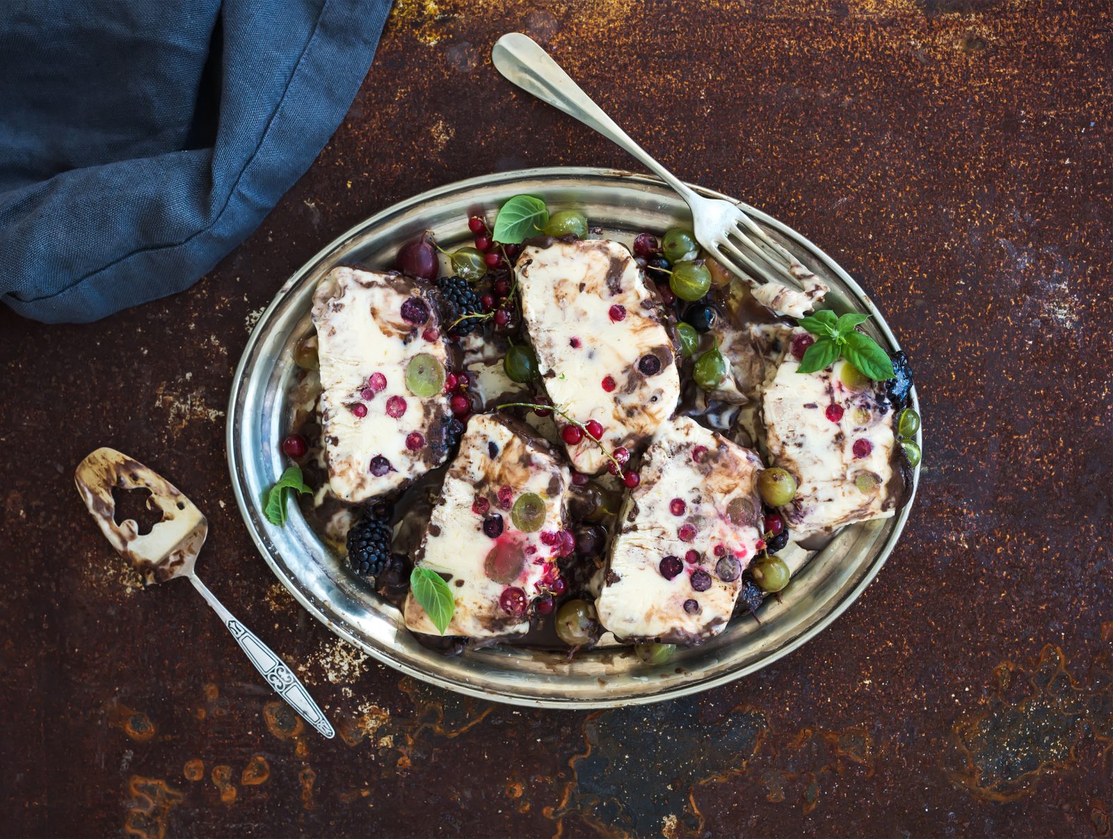 Berry Cassata Semifreddo — prepared dish