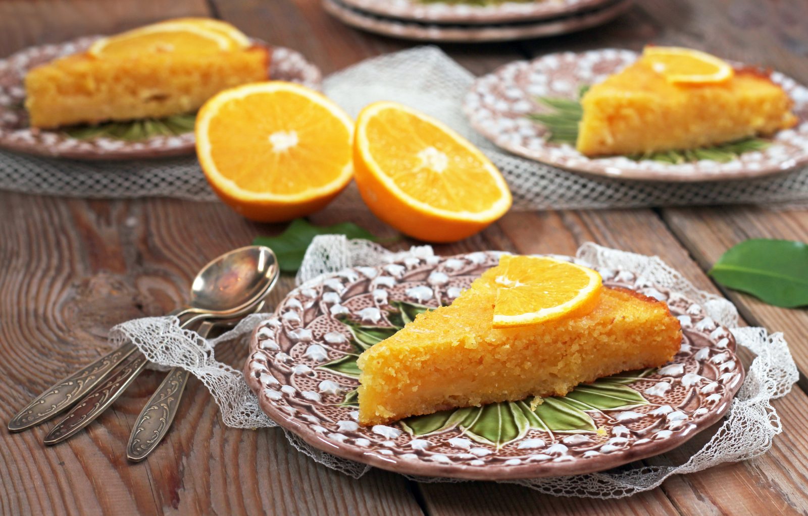 Sweet Polenta Cake — prepared dish