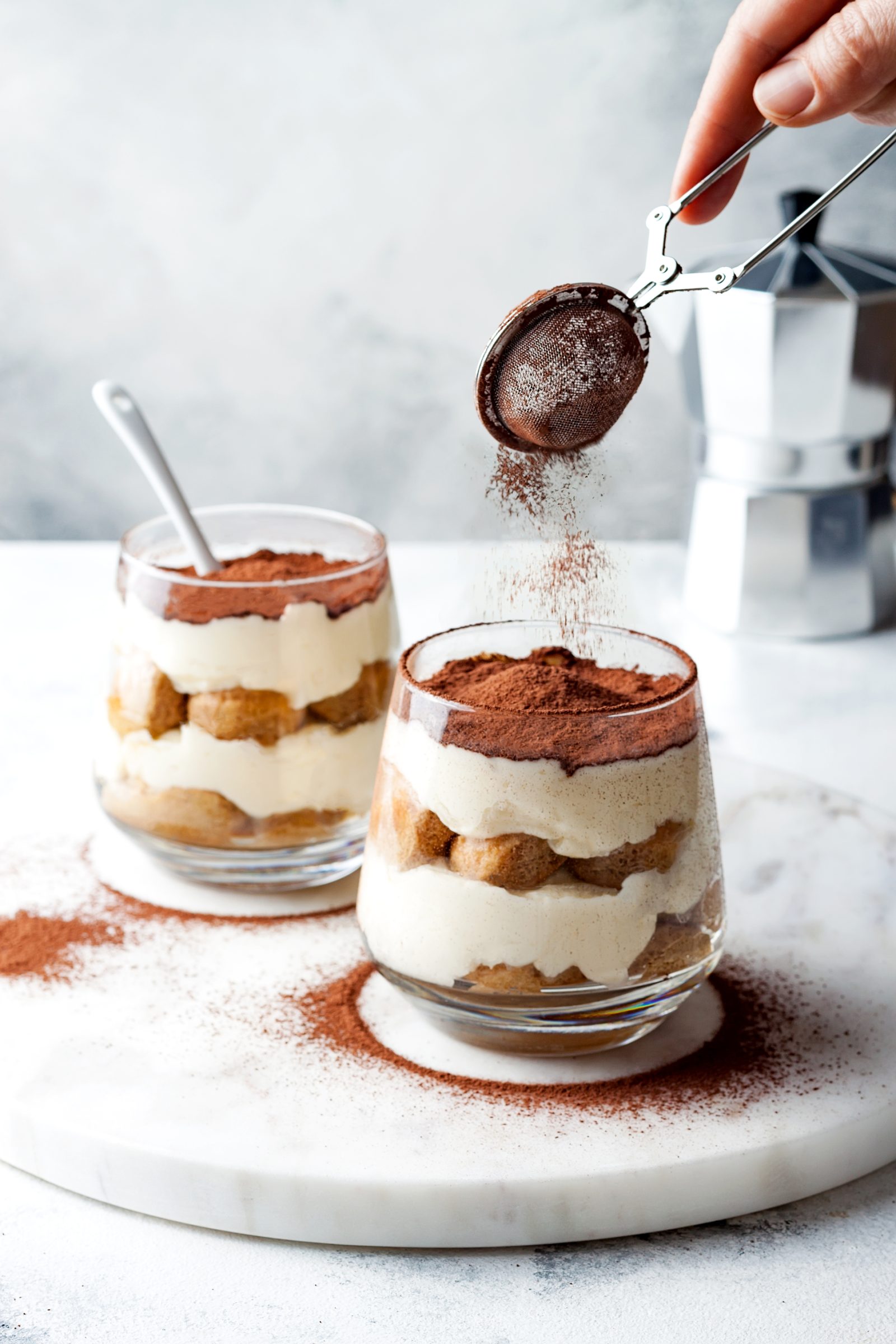 Tiramisu with Zabaglione — prepared dish