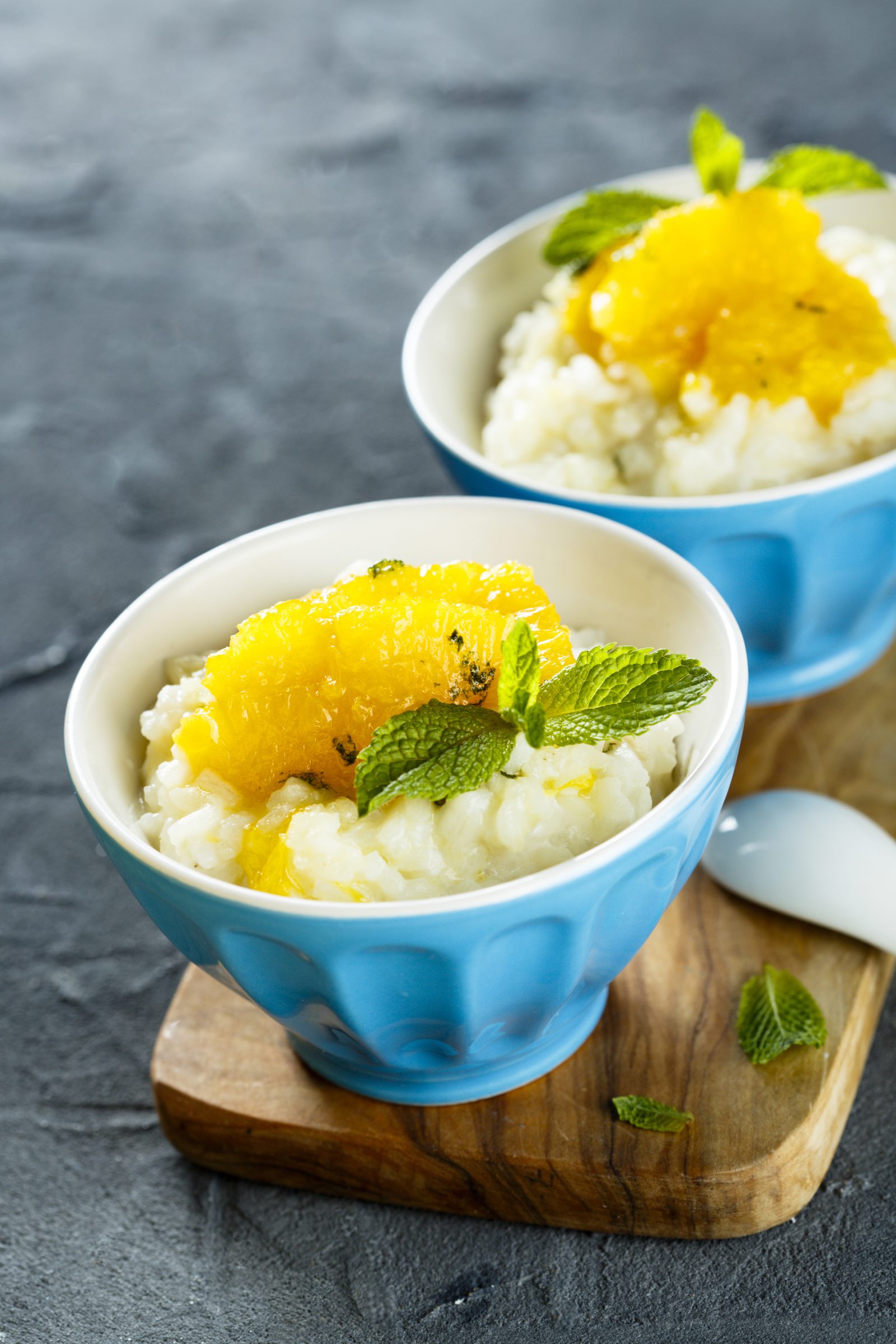 Tropical Fruit and Rice Mould — prepared dish