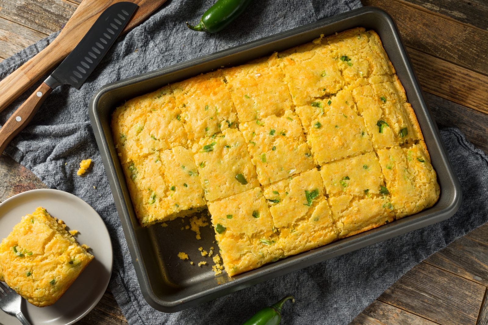 Jalapeño Cornbread — prepared dish